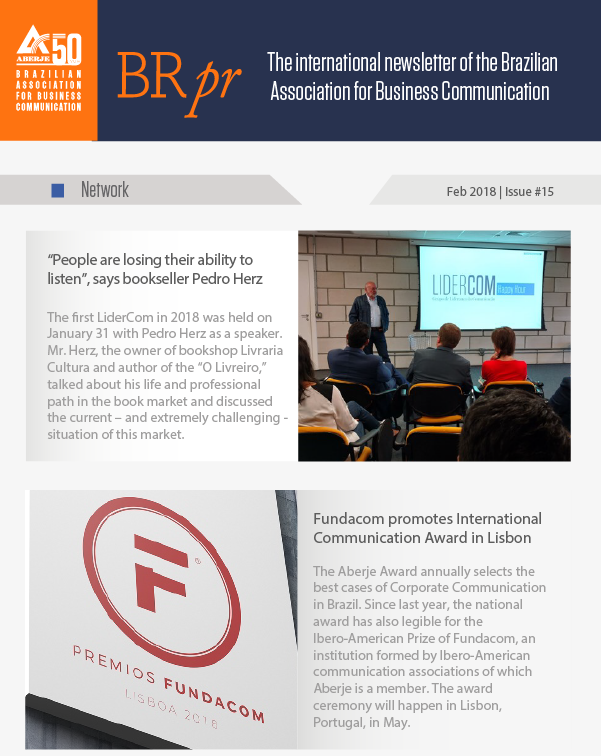 BRpr: The international newsletter of the Brasilian Association for Business Communication Feb 2018 | Issue #15
