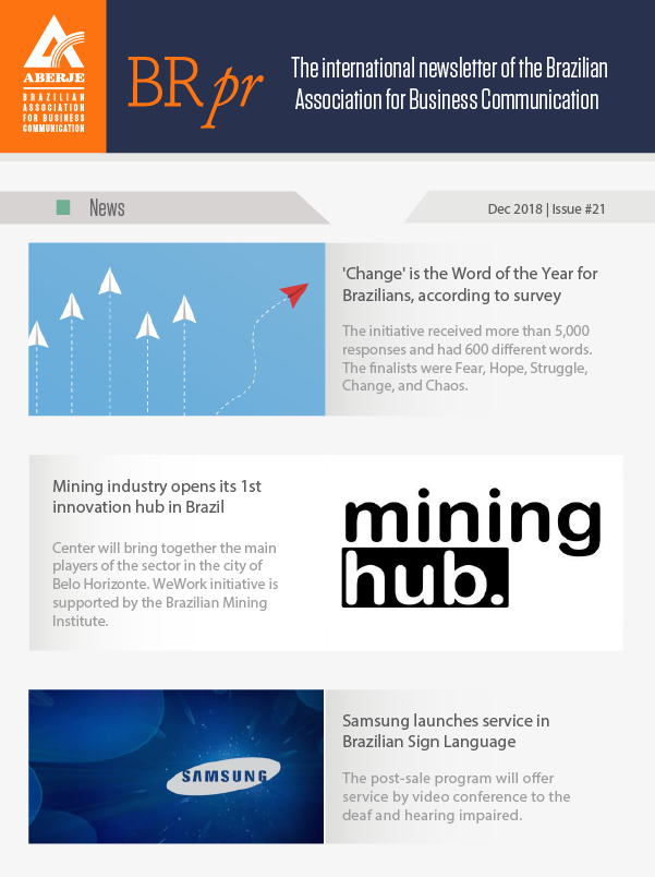 BRpr: The international newsletter of the Brasilian Association for Business Communication Feb 2018 | Issue #15