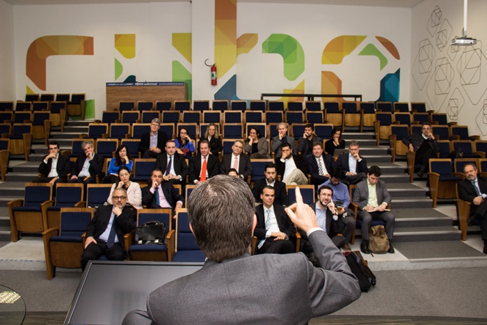 Roberto Setubal no encontro do Lidercom CEOs. (Imagem: Evandro Moares)