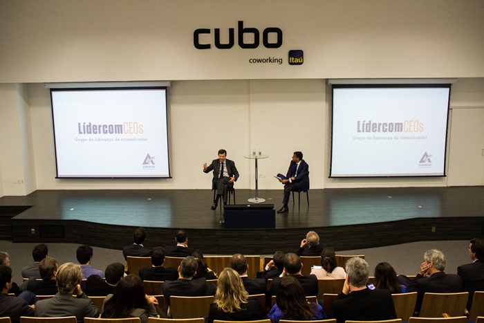 Roberto Setubal no encontro do Lidercom CEOs. (Imagem: Evandro Moraes)