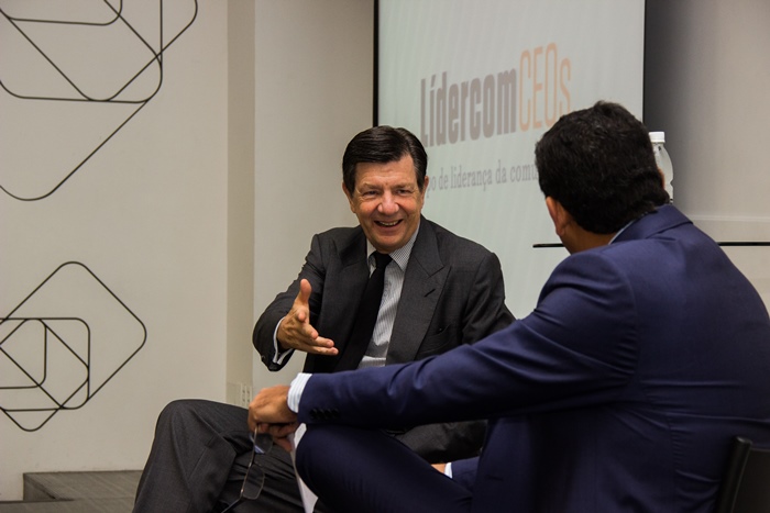 Roberto Setubal no encontro do Lidercom CEOs. (Imagem: Evandro Moraes)