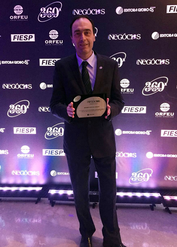 José Borges Matias, presidente do Grupo Solvay na América Latina recebeu o prêmio da revista Época Negócios 360º