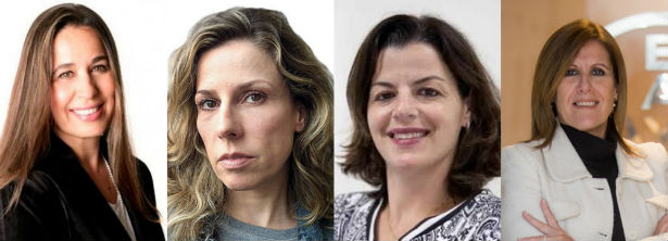 Gislaine Rossetti (LATAM), Daniela Pinheiro (Revista Época), Alecsandra Zapparoli (Abril), Dra. Sandra Abrahão (Bayer)